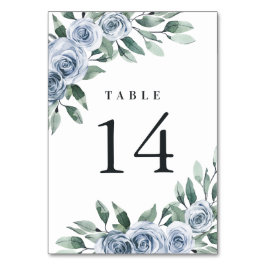 Numeração De Mesa Casamento Russo Rosa de Boho Floral Elegante Azul 