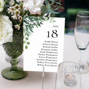 Numeração De Mesa Casamento Rustic Eucalyptus Guest