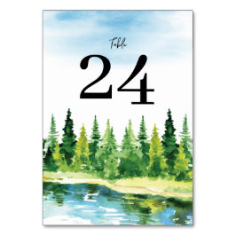 Numeração De Mesa Casamento Rustic Mountain