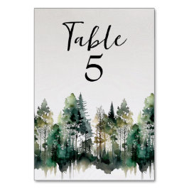 Numeração De Mesa Casamento Rustic Watercolor