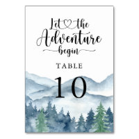 Casamento Rustic Watercolor da Floresta Montanha