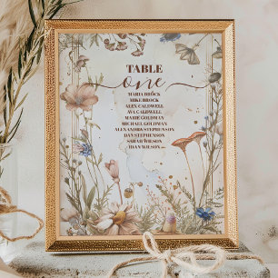 Numeração De Mesa Casamento Rustic Watercolor Woodland