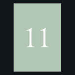 Numeração De Mesa Casamento Simples De Aquarela Elegante | Número do<br><div class="desc">Nossas elegantes e simples placas de números de tabela de aquarelas apresentam as coleções de fundo verde de sábio luxuoso,  elegante e simples com números de serifa branca em negrito e nítido. Encontre itens correspondentes para combinar perfeitamente com seu design e decoração em nosso compro.</div>