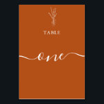 Numeração De Mesa Casamento Simples De Terraços Botânicos Modernos<br><div class="desc">Número Simples de Tabela de Casamento de Terras Botânicas Modernas</div>