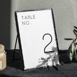 Numeração De Mesa Casamento simples e negro, simples e minimalista<br><div class="desc">Simples e preto número da mesa de casamento minimalista. Entre em contato comigo se precisar de itens adicionais.</div>