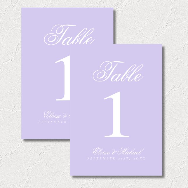 Numeração De Mesa Casamento Simples Moderno com Estilo Antigo (Simple Modern Old Money Wedding Table Number)