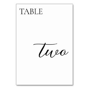 Numeração De Mesa Casamento Simples Moderno Minimalista