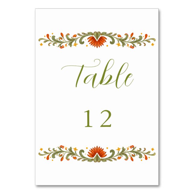 Numeração De Mesa Casamento Talavera Verde Fiesta Mexicana (Frente)