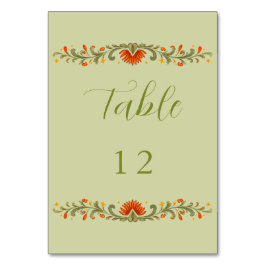 Numeração De Mesa Casamento Talavera Verde Fiesta Mexicana