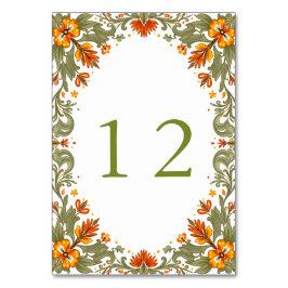 Numeração De Mesa Casamento Talavera Verde Fiesta Mexicana