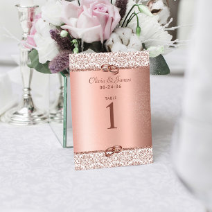 Numeração De Mesa Casamento tema damasco Luminoso Metálico Elegante