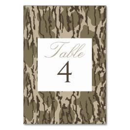 Numeração De Mesa Casamento Temático de Caça Camuflagem Bottom Lands