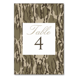 Numeração De Mesa Casamento Temático de Caça Camuflagem Bottom Lands