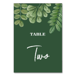 Numeração De Mesa Casamento Verde de Emerald Verde Moderno em Waterc