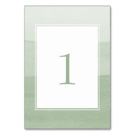 Numeração De Mesa Casamento Verde Moderno