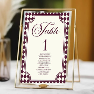 Numeração De Mesa Casamento Vintage de Luxo Vinho Antigo Dinheiro