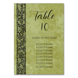 Numeração De Mesa Casamento Vintage, Rolo Floral de Flor Vitoriana