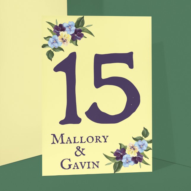 Numeração De Mesa Casamento Violeta da Rainha Victoria (Criador carregado)