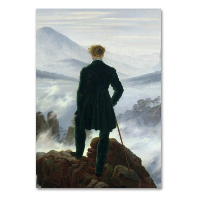 Numeração De Mesa Caspar David Friedrich - The Wanderer (Frente)
