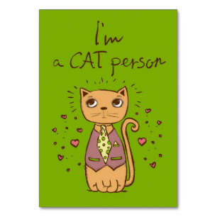 Numeração De Mesa Cat Lover Eu Sou Uma Pessoa De Gato