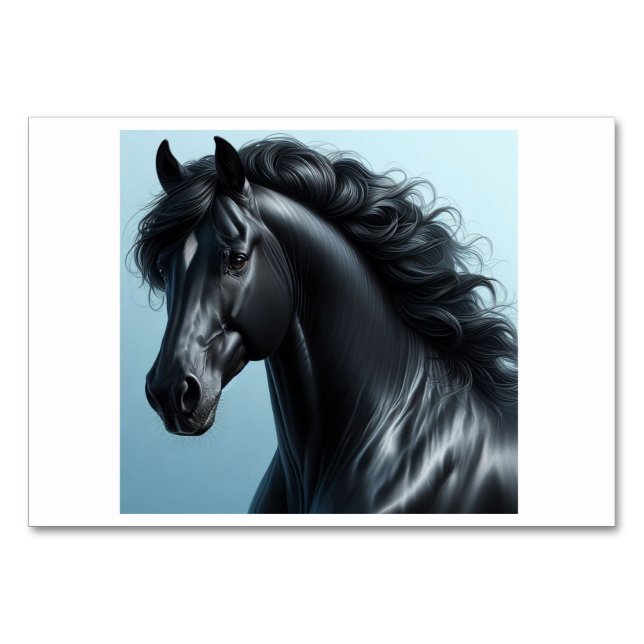 Numeração De Mesa Cavalo (馬 / う ま) - Placas Flash Japonesas (Frente)