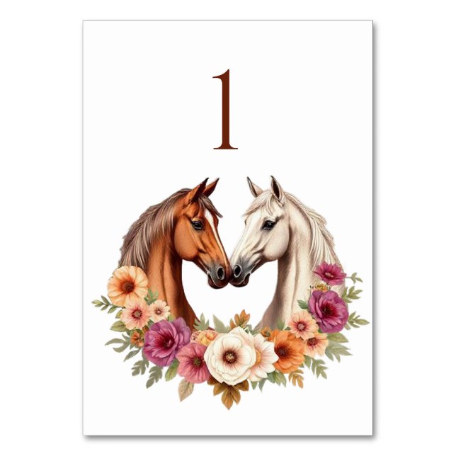 Numeração De Mesa Cavalos Ocidentais do País (Frente)