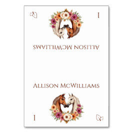 Numeração De Mesa Cavalos Ocidentais do País - Ícone Vegetariano