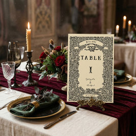 Numeração De Mesa Celta Antigo Nó do Dragão Crista Casamento