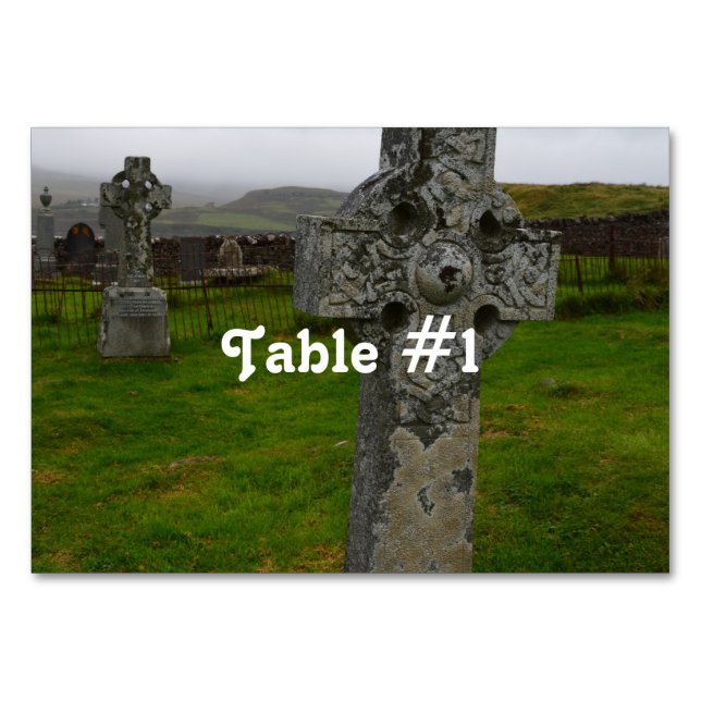 Numeração De Mesa Celtic Cross na Escócia (Frente)