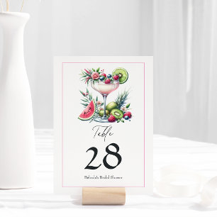 Numeração De Mesa Chá de Bebê da Margarida Rosa