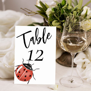 Numeração De Mesa Chá de fraldas Ladybug