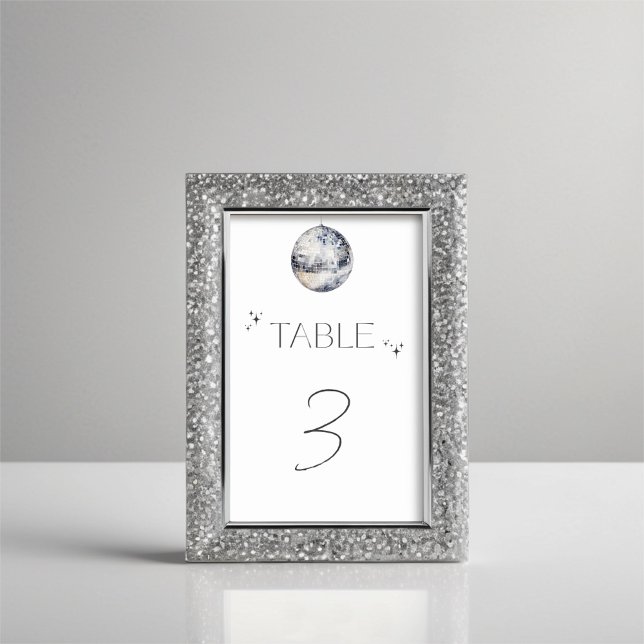 Numeração De Mesa Chá de panela de Ball Disco Silver (Criador carregado)