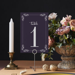Numeração De Mesa Charlotte Frame   Cores Curadas   Casamento