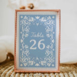 Numeração De Mesa Chuva de Azul Cielito Lindo Papel Picado Baby Show<br><div class="desc">Guie seus convidados com estilo com este Número de Mesa da Chuva de Azul Cielito Lindo Papel Picado Baby Shower. Projetado com papel picado tradicional mexicano e sotaques azuis suaves, é perfeito para uma chuva de bebê de menino com charme cultural. Personalize a cor para se adequar à sua celebração!...</div>