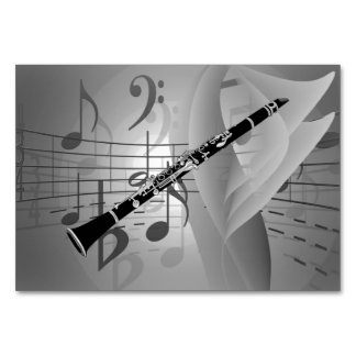 Numeração De Mesa Clarinet com Acentos Musicais