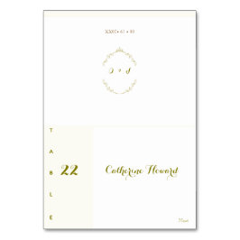 Numeração De Mesa Clássico de Ornamento Floral de Casamento Vintage