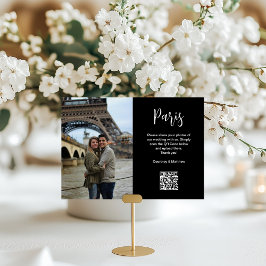 Numeração De Mesa Código QR de Compartilhamento de Fotos de Destino