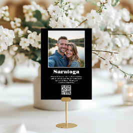 Numeração De Mesa Código QR de Compartilhamento de Fotos de Destino