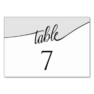 Numeração De Mesa Colorblock de Script Moderno Qualquer Casamento Nu