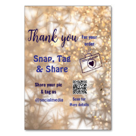 Numeração De Mesa Compartilhamento de etiqueta Snap mídia social q r