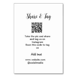 Numeração De Mesa Compartilhar e marcar no site de adicionar QR do I