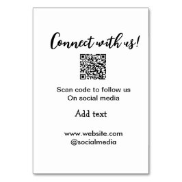 Numeração De Mesa Conectar-se a nós digitalizar código QR adicionar 