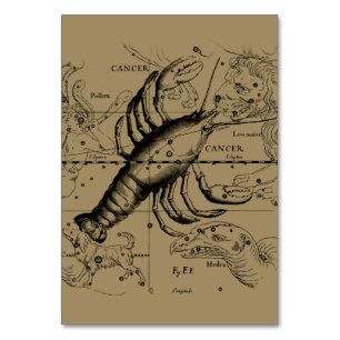 Numeração De Mesa Constelação cancer Hevelius 1690 de junho de 21 a 