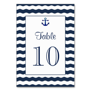 Numeração De Mesa Convites de Casamento    Número do quadro do Marin