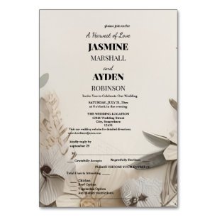 Numeração De Mesa Convites personalizados elegantes