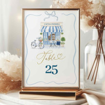 Coquette Parisiense Café - Número da Tabela Azul