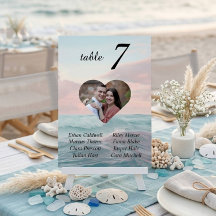 Coração de Casamento na Praia Foto