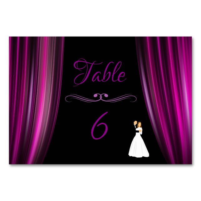 Numeração De Mesa Cortina de teatro (Frente)