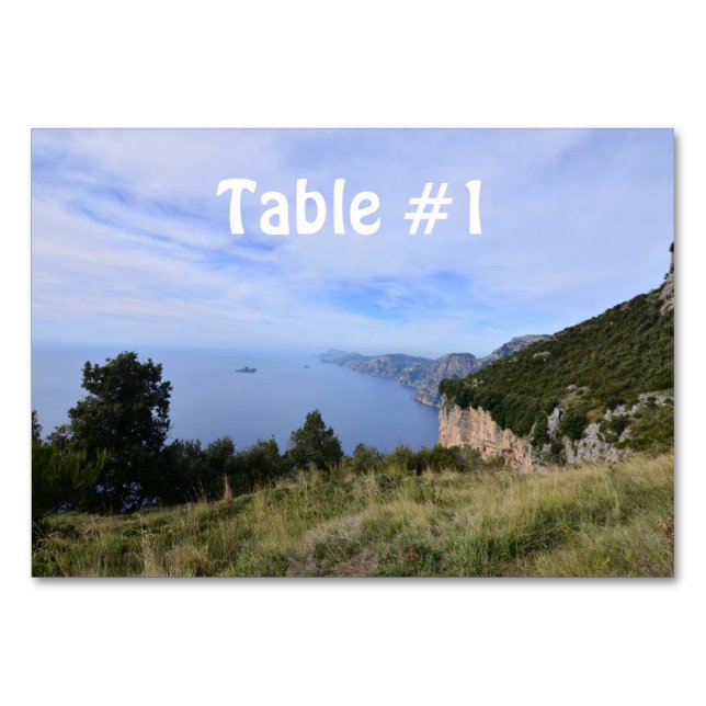 Numeração De Mesa Costa Cênica de Amalfi na Itália (Frente)
