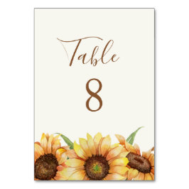 Numeração De Mesa Country Sunflower | Casamento